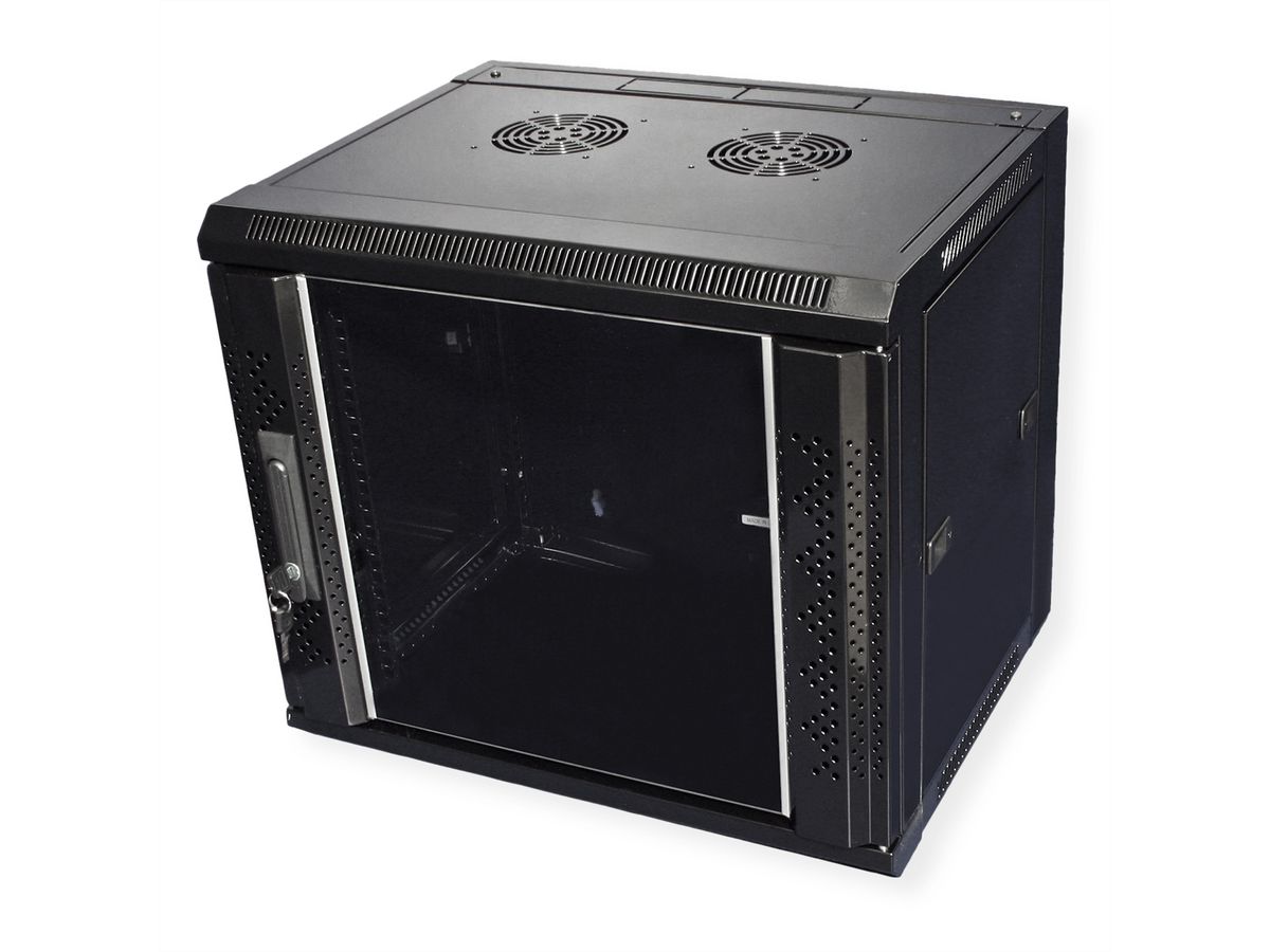 VALUE Armoire murale 9 UH (HxLxP) 505x570x450 mm, noir
