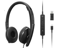 Lenovo 4XD1M39029 écouteur/casque Avec fil Arceau USB Type-C Noir