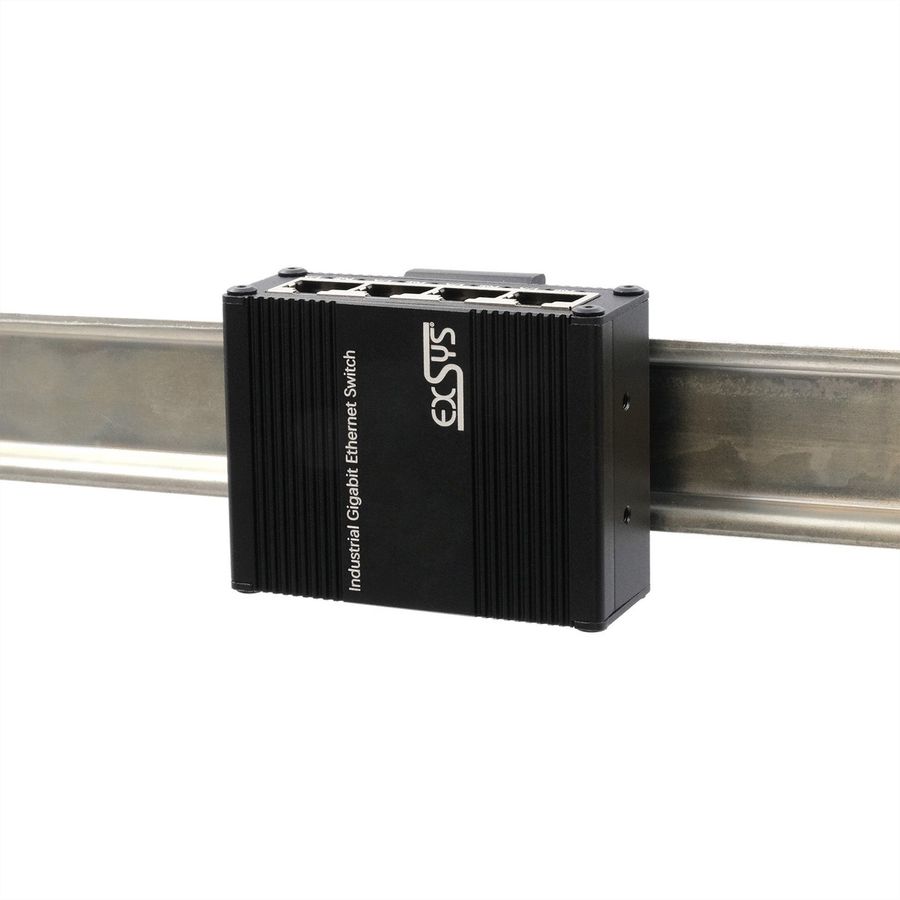 EXSYS EX-62021PoE-P Micro commutateur industriel Gigabit PoE à 5 ports, non géré