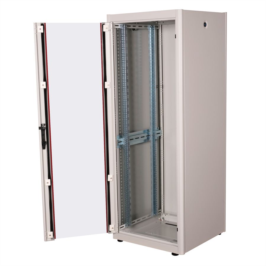 ROLINE 19" Baie réseau Basic 32U, 600x600 LxP Porte verre gris