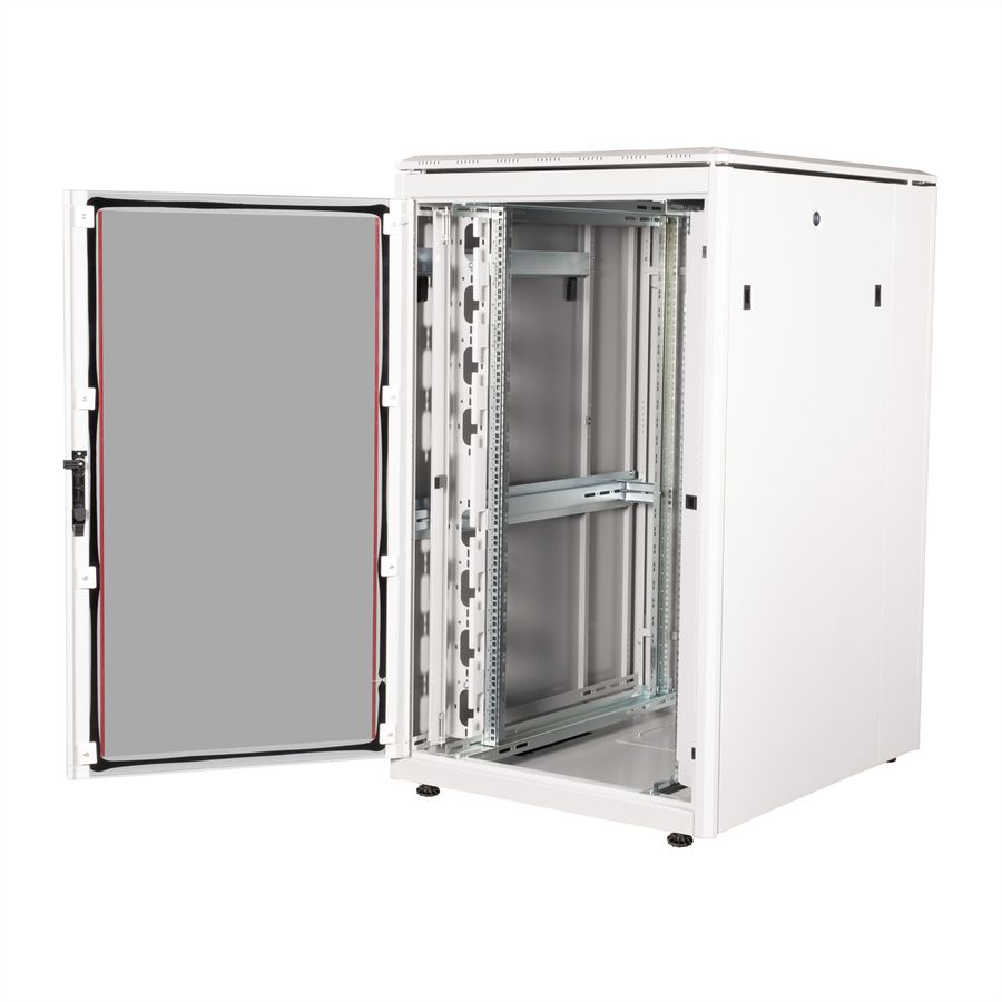 ROLINE 19" Baie réseau Pro 26U, 800x1000 LxP Porte verre gris
