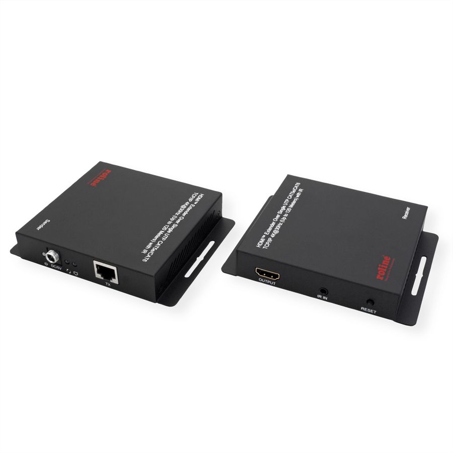 ROLINE Prolongateur HDMI sur IP, 4K30Hz, 120m, avec IR