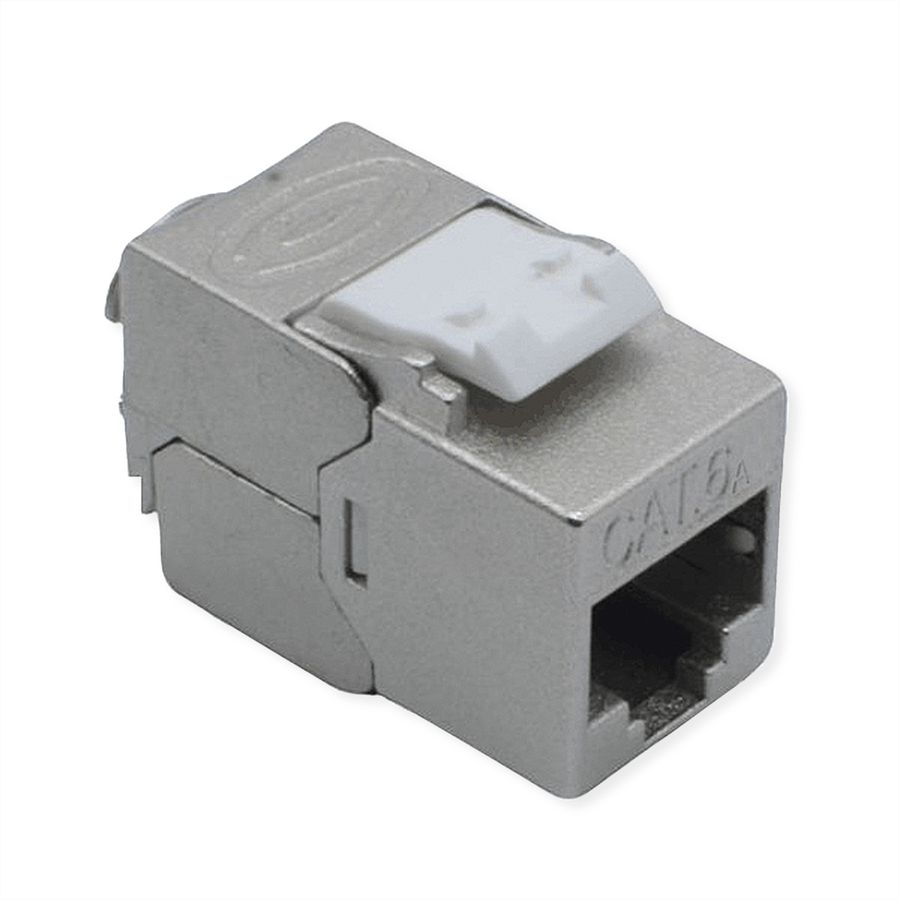 ROLINE Keystone Cat.6A (Classe EA), RJ-45, blindé, sans outil, GHMT, argent