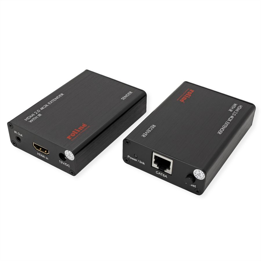 ROLINE Prolongateur HDMI A/V via Cat.6A, 4K@60Hz, 30m/45m