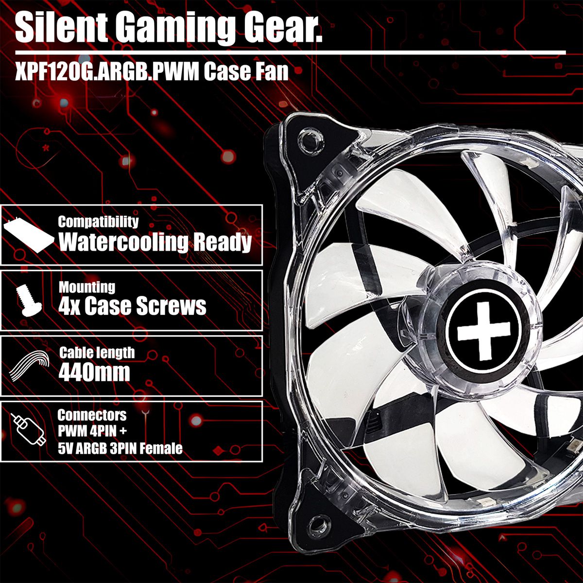 XILENCE XPF120G.ARGB.PWM Ventilateur