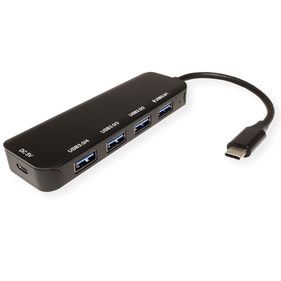 VALUE Hub USB 3.2 Gen 1, 4 ports, type C