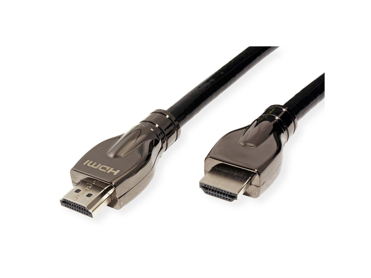 ROLINE Câble HDMI Ultra HD avec Ethernet, 4K, M/M, noir, 10 m