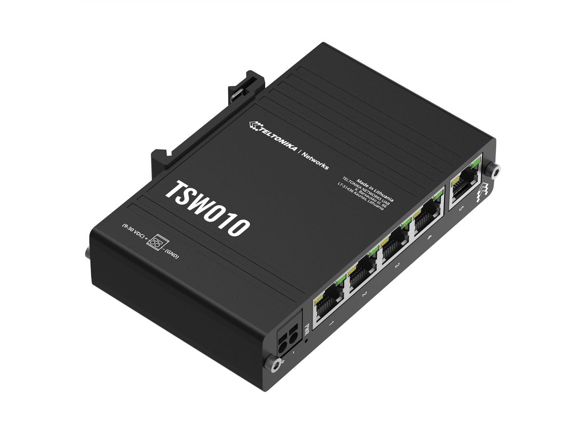 TELTONIKA TSW010 Switch Gigabit Rail DIN