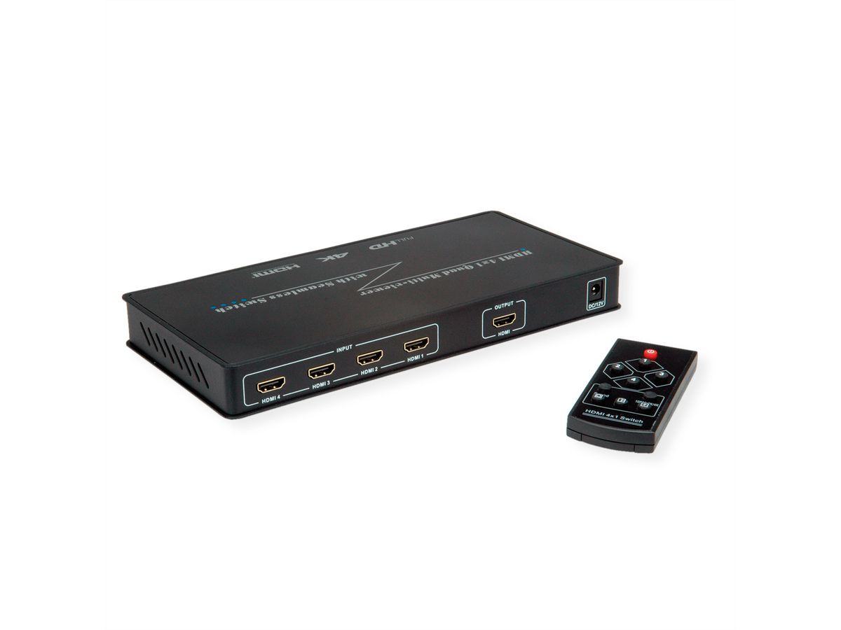 ROLINE Switch HDMI 4x1 QUAD multi vues en continu