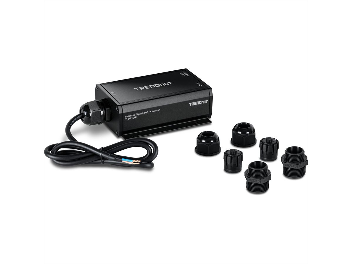 TRENDnet TI-O119GI Injecteur PoE++ Gigabit IP67 pour extérieur (24 - 57V)