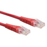 Cordon ROLINE Cat.6 (Classe E) UTP, rouge, 5 m