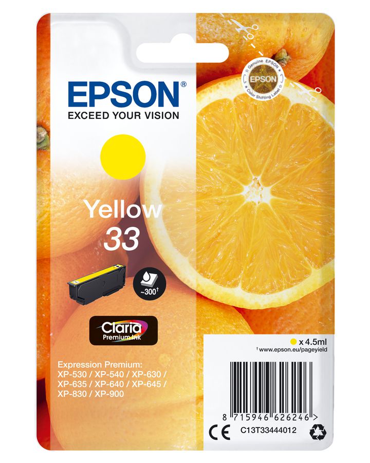 Epson Oranges Cartouche " " - Encre Claria Premium J