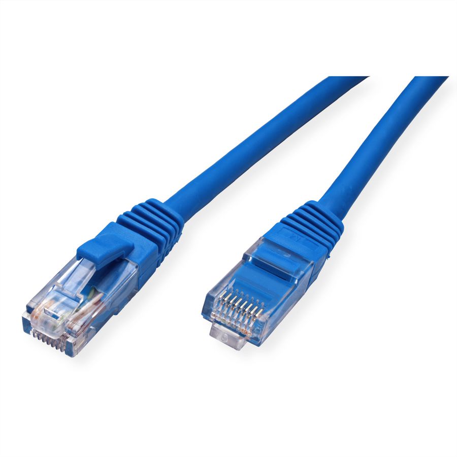 Cordon VALUE Cat.6 (Classe E) UTP LSOH, bleu, 0,5 m