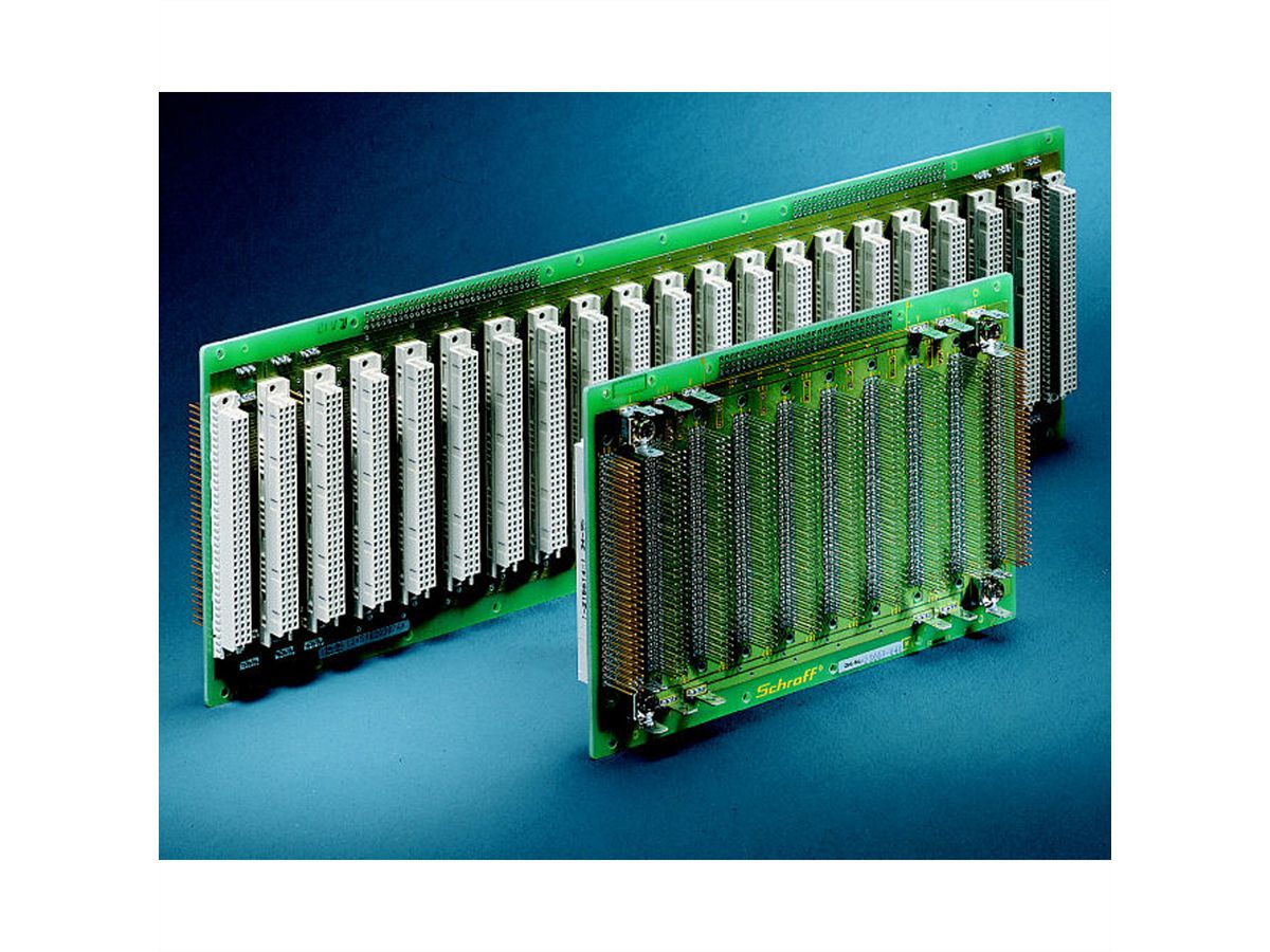 SCHROFF Carte-mère avec 90 lignes de signaux traversantes, 21 slots, pas de 4 HP, C96F