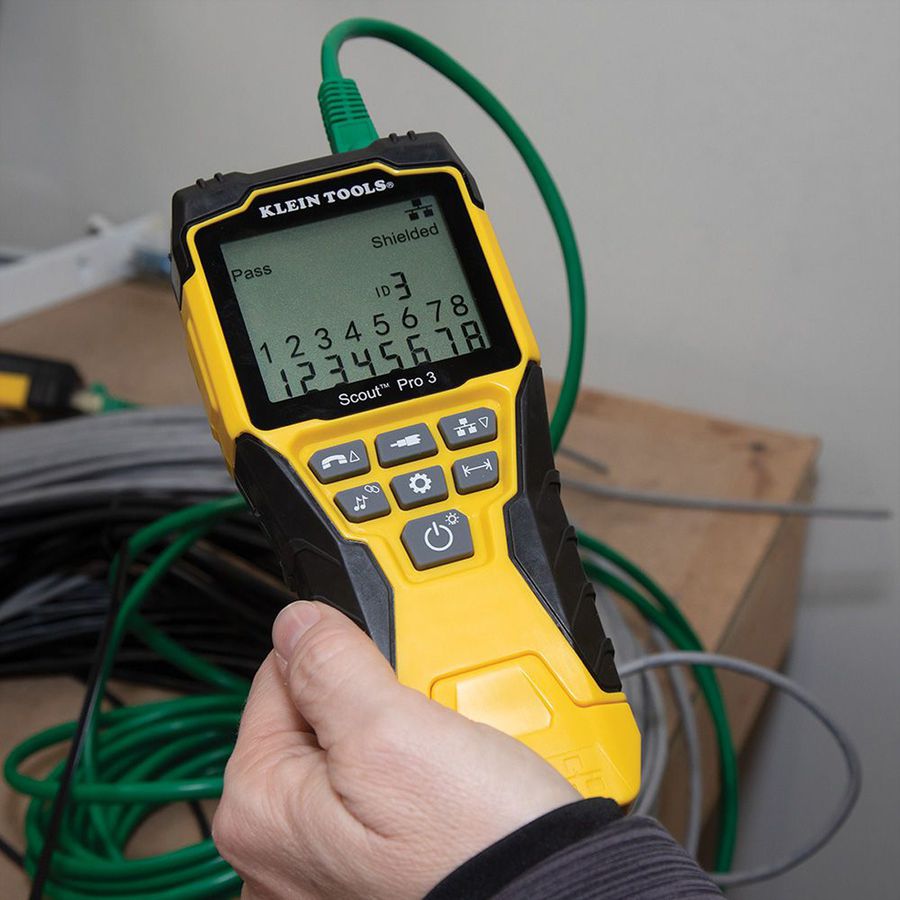 KLEIN TOOLS VDV501-853 Scout® Pro 3 (avec test PoE) , avec kit de reconnaissance à distance Test-n-Map Remote