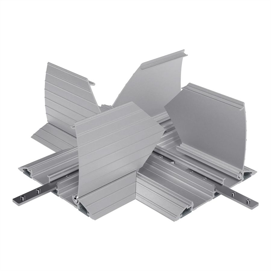 DATAFLEX Addit protège-câbles, connexion croisée 472, argent