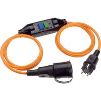BACHMANN H07BQ-F3G1,5,or.L:3,0, PRCD,St +Coupleur., Rallonge à contact de protection