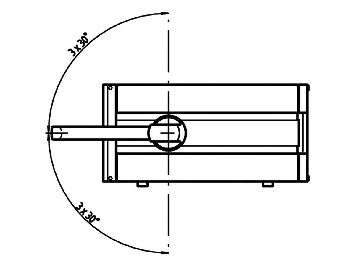 SCHROFF RatiopacPro Kit d'assemblage poignée basculante, 3 U, 42 CV, 495 mm