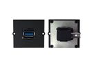 BACHMANN Cadre 1xUSB 3.0, Sortie sur côté à 90°