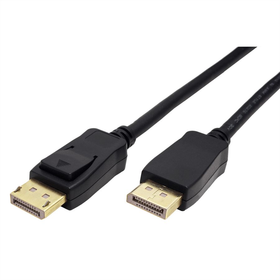 ROLINE GREEN Câble DisplayPort v2.0, 10K@60Hz, 54Gbit/s, UHBR13.5, DP M-M, noir, 1 m