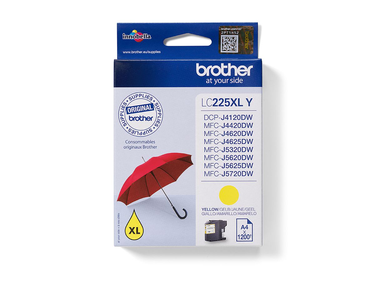 Brother LC225XLY - Cartouche d'encre originale - Jaune