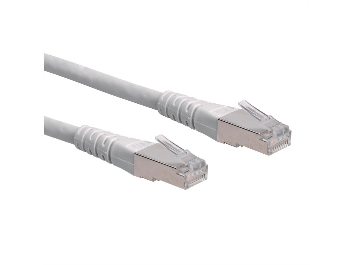 Cordon Cat.6 (Classe E) F/UTP AWG26, gris, 7 m