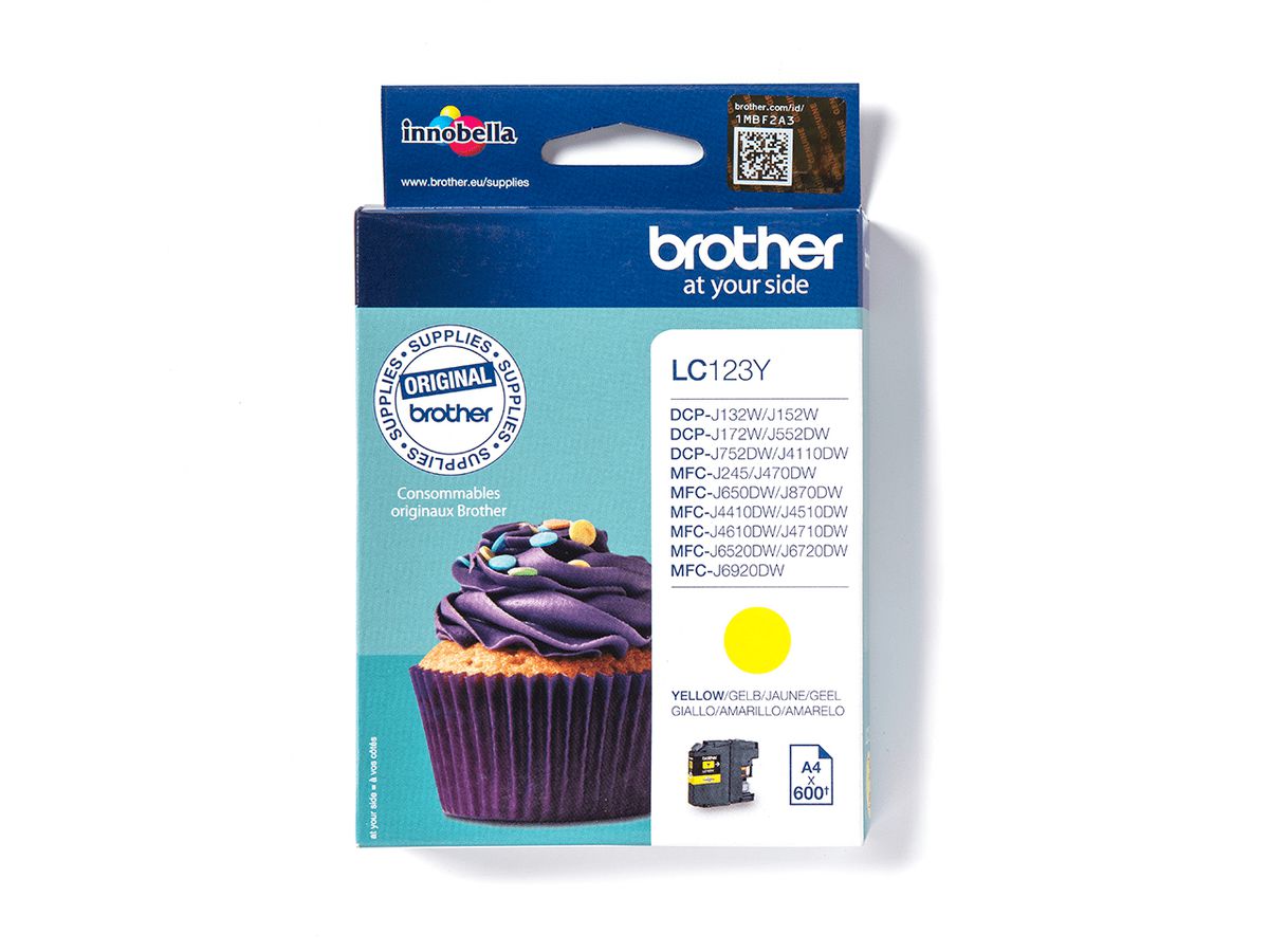 Brother LC123Y - Cartouche d'encre originale – Jaune