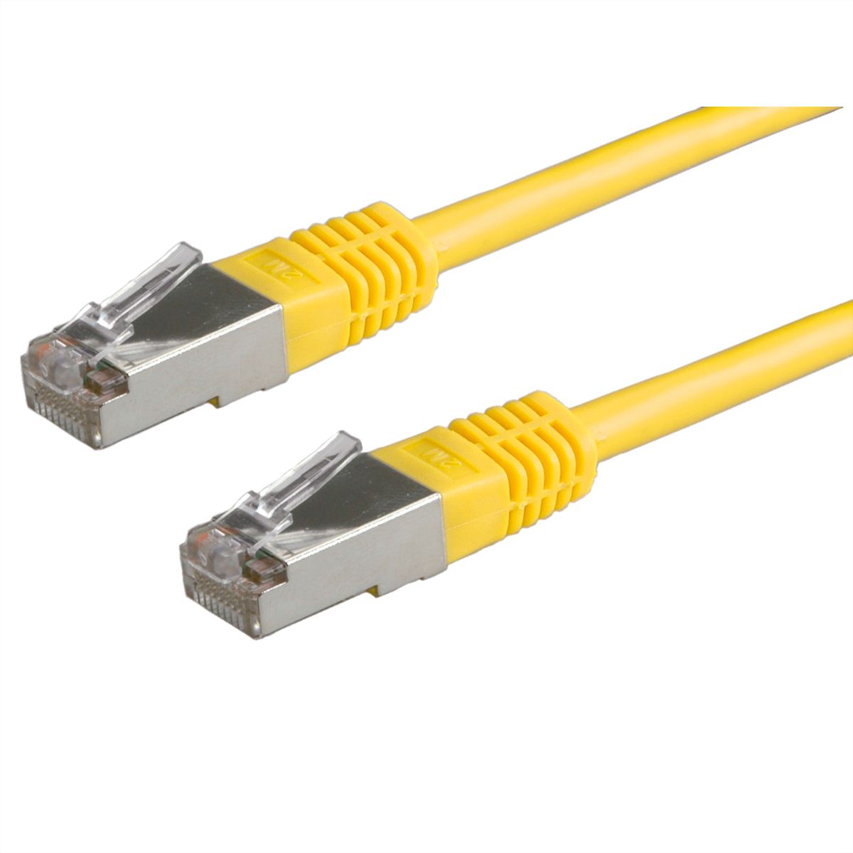 Cordon VALUE Cat.6 (Classe E) S/FTP (PiMF), jaune, 10 m