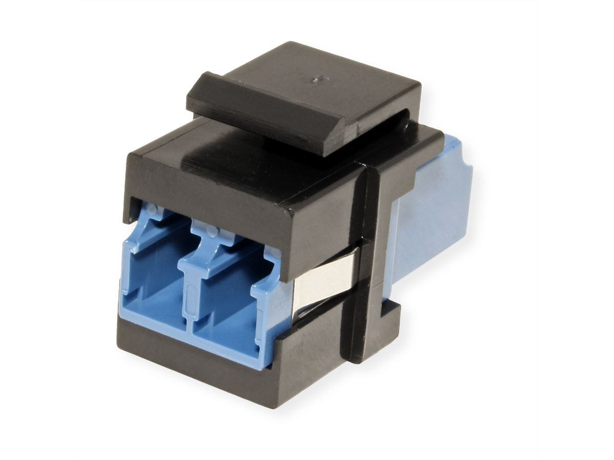 ROLINE Raccord optique LC/LC duplex monomode, Keystone, OS2