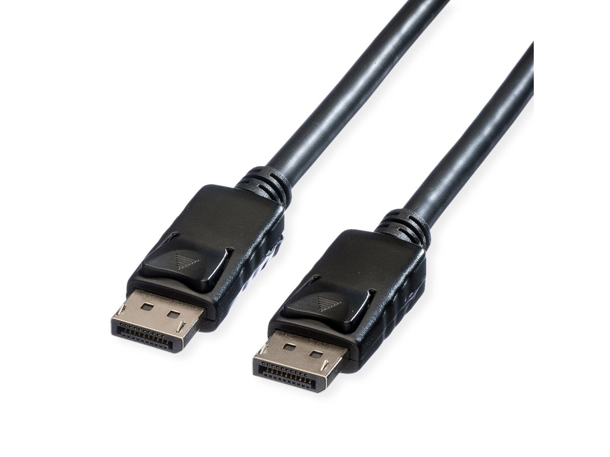 ROLINE Câble DisplayPort v1.2, TPE, DP M - DP M, noir, 1 m