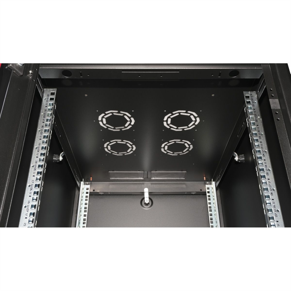 ROLINE 19" Baie réseau Basic 22U, 600x800 LxP Porte verre noir