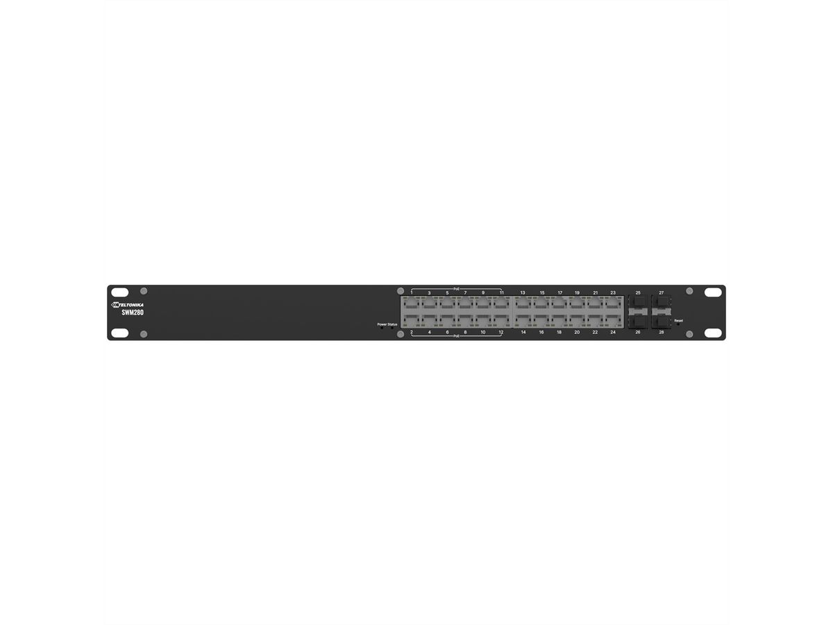 TELTONIKA SWM280 Commutateur géré PoE+ , 24 ports