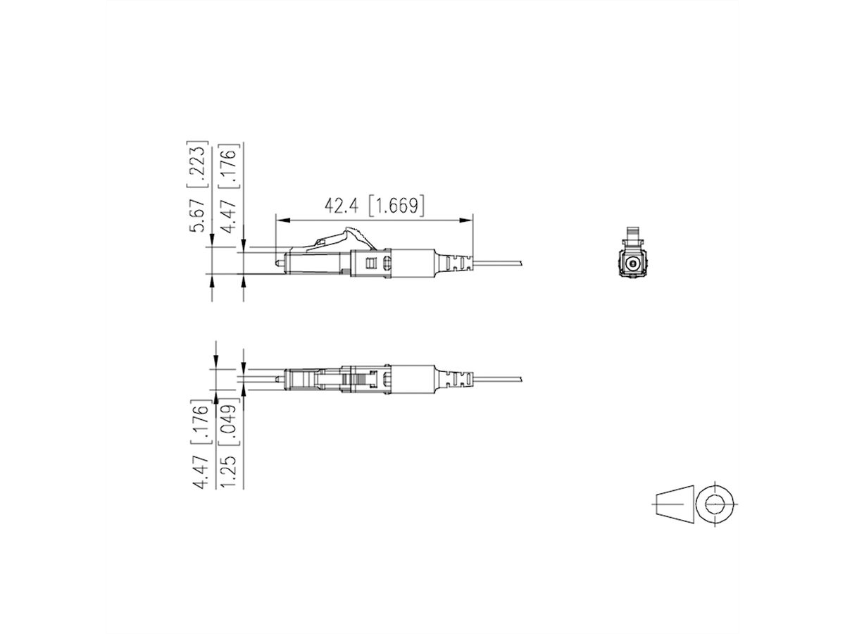 METZ CONNECT OpDAT FAST™Hybrid Kit de connecteur LC APC OS2, 20 pièces