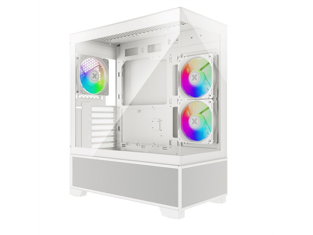 XILENCE Xilent Beam Boîtier PC ATX blanc, Boîtier PC ATX Gaming X218.W.ARGB blanc