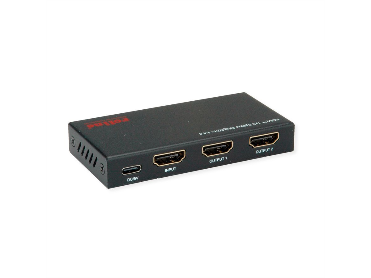 ROLINE Distributeur HDMI, 8K, 2 ports