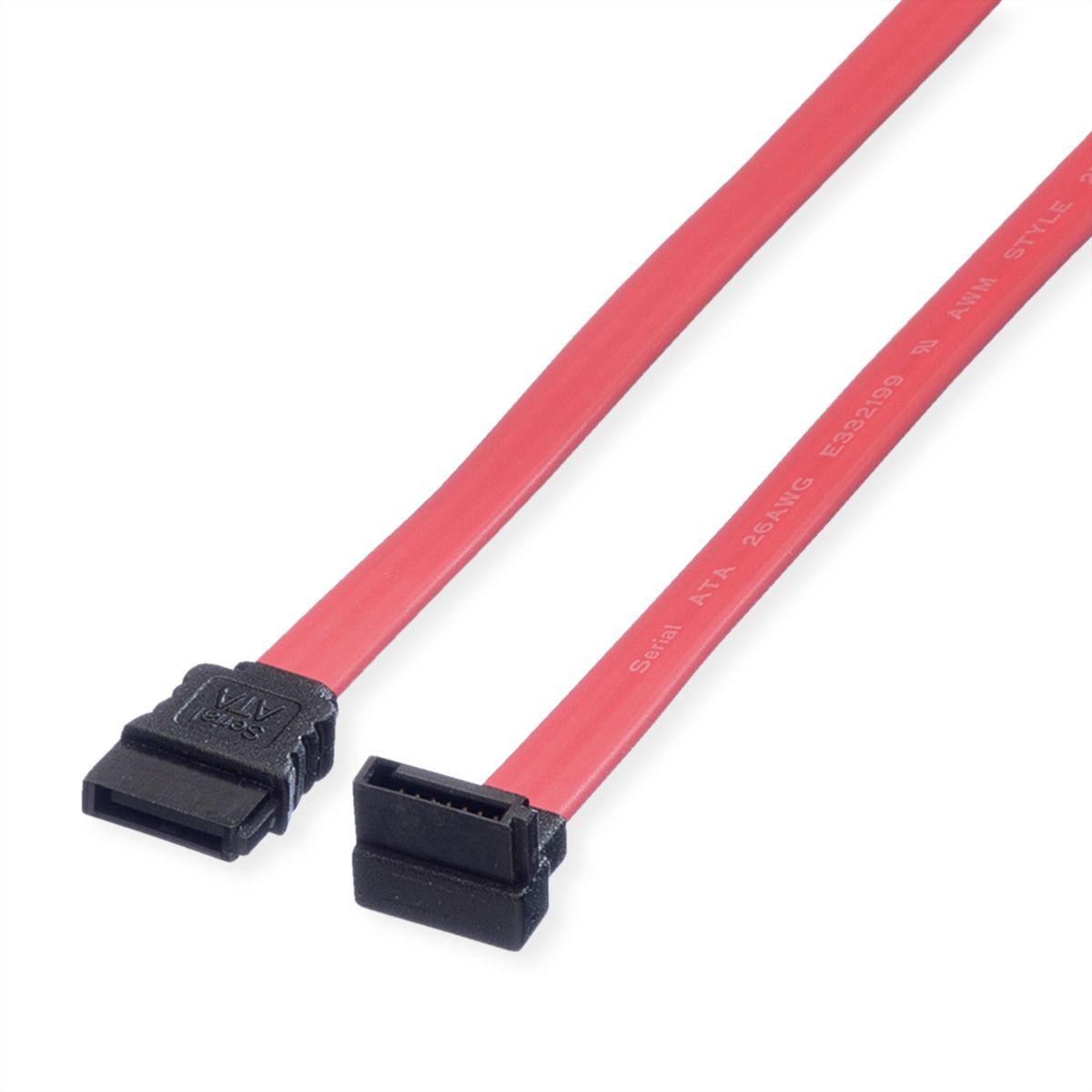VALUE Câble interne SATA 3.0 Gbit/s pour disques durs, coudé, 0,5 m