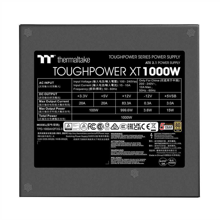 Thermaltake Toughpower XT 1000W bloc d'alimentation