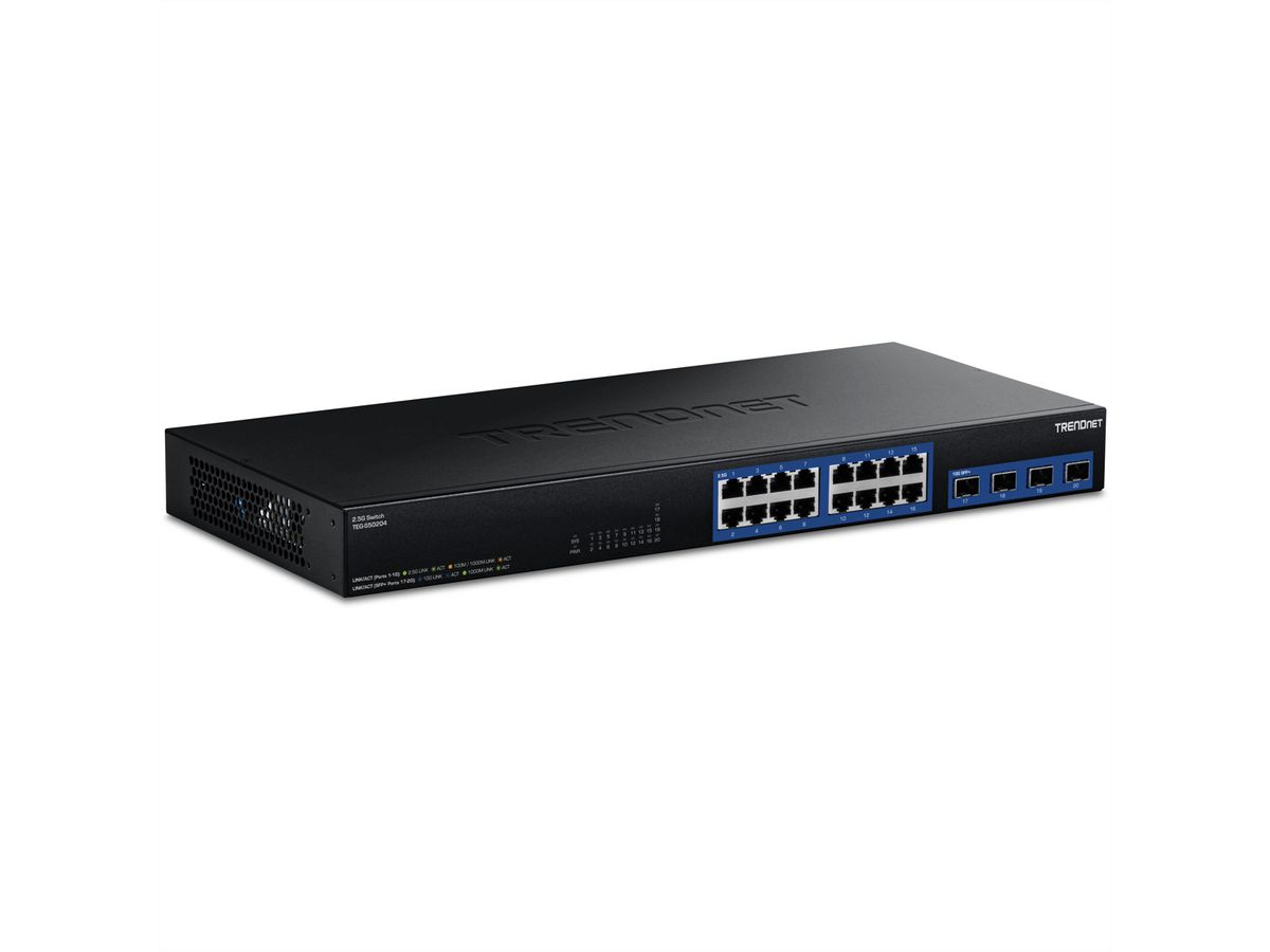 TRENDnet TEG-S50204 Switch 2,5G à 20 ports avec ports SFP+ 10G