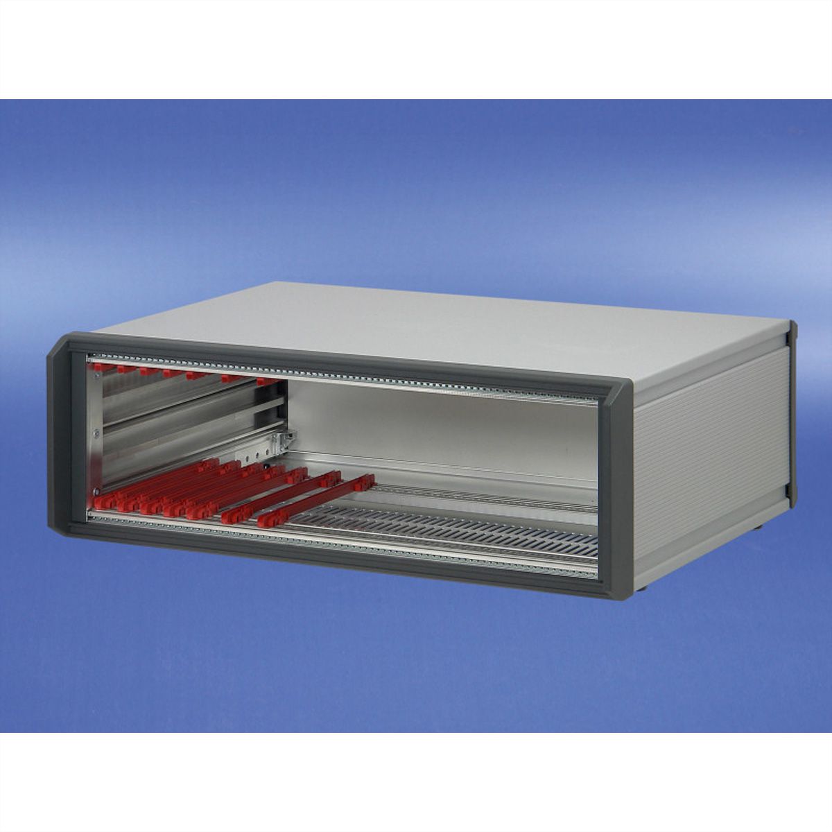 Coffret de bureau complet PropacPRO SCHROFF, blindé, 3 U, 63 HP, 266 mm