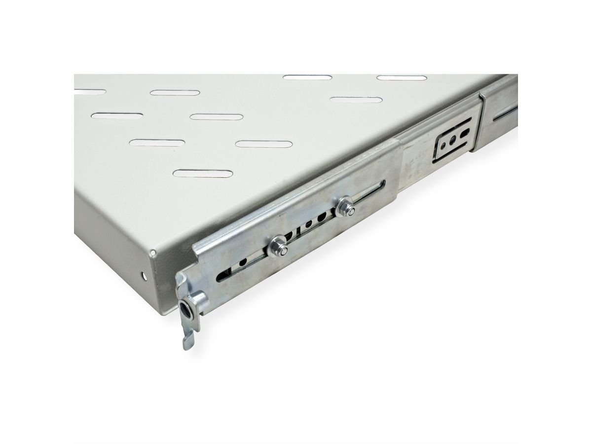 ROLINE 19" Etagère 1U, extractible 350P 25 kg gris