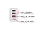VERBATIM Chargeur USB mural 4 ports 30 W blanc
