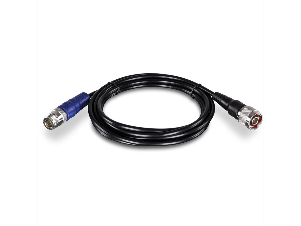 TRENDnet TEW-L402 2m Type-N Type-N Noir, Bleu câble coaxial