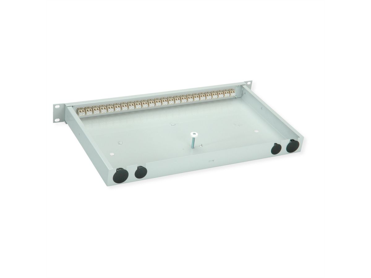 TELEGÄRTNER BASIS eco Panneau fibre optique, 24x LC Duplex, beige, OM2