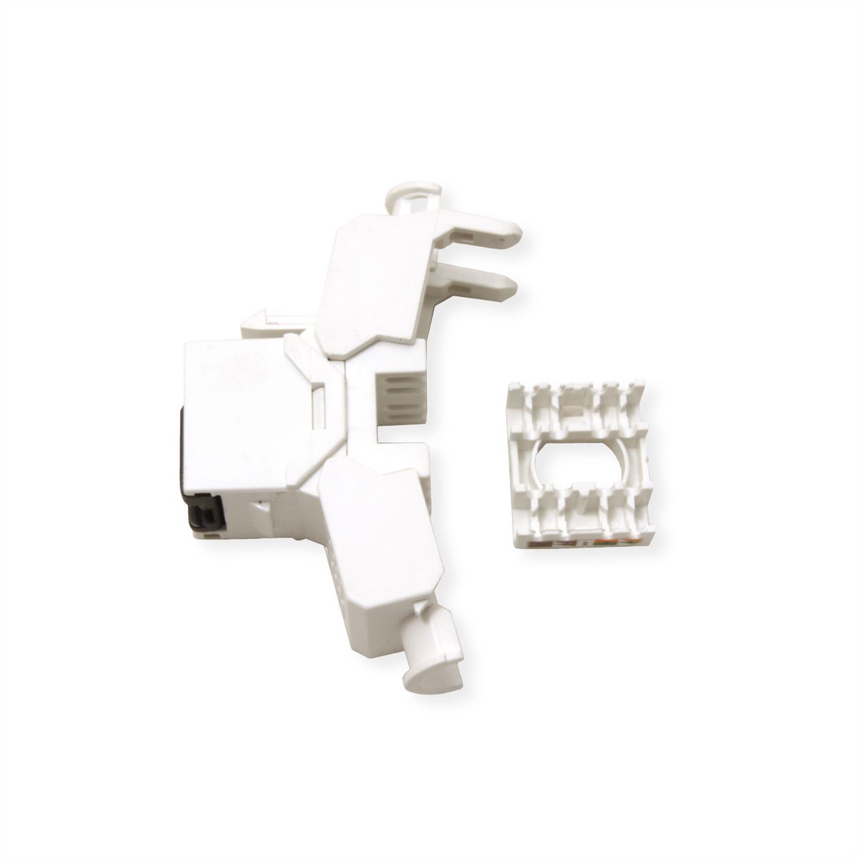 VALUE Keystone Cat.6A (Classe EA), RJ-45, non-blindé, sans outil, blanc