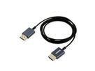 ROLINE Câble HDMI Ultra HD avec Ethernet, 4K, M/M, Slim, noir, 2 m