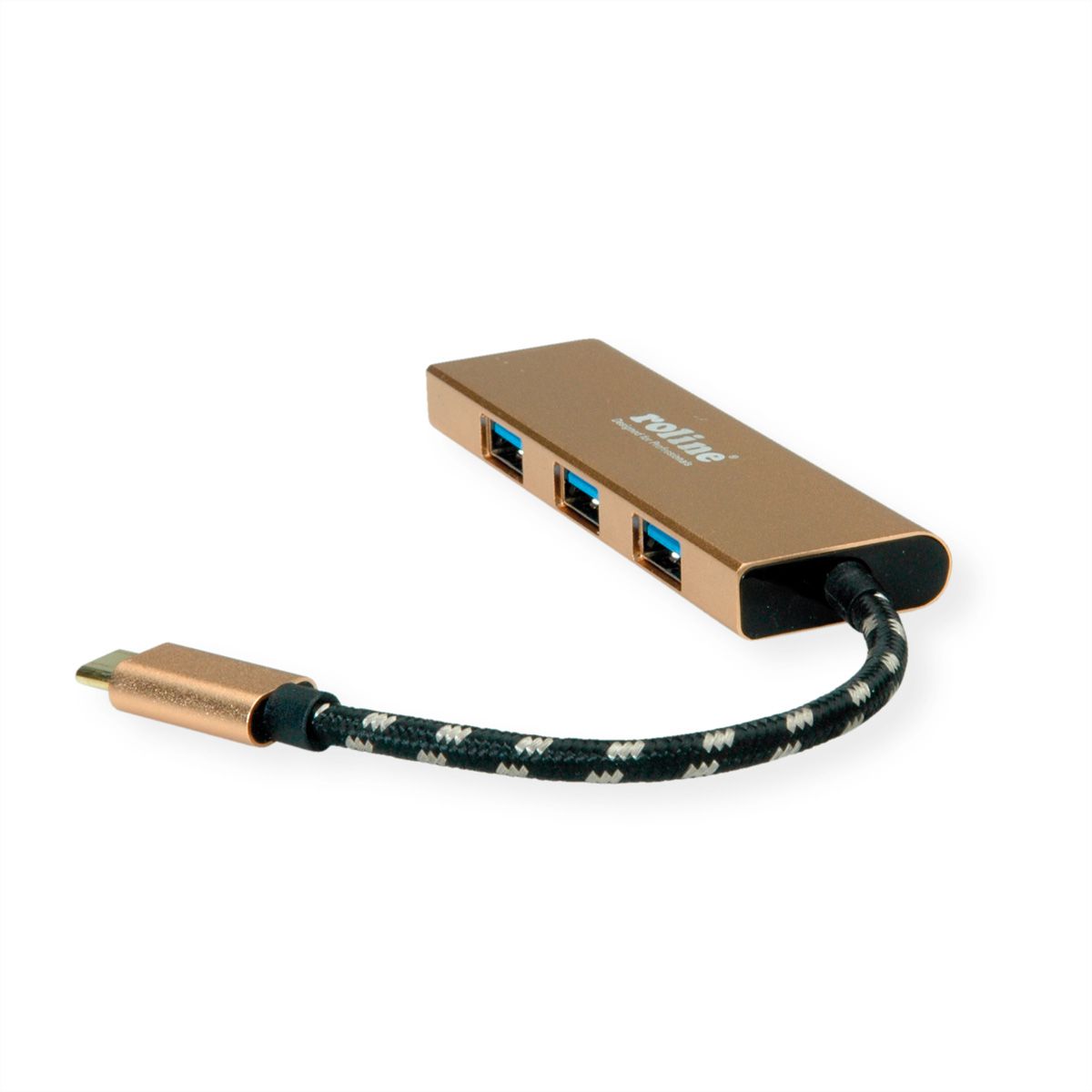 ROLINE GOLD Hub USB 3.2 Gen 1, 4 ports, prise type C