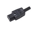 BACHMANN Coupleur IEC320 C13 10A/250VAC, noir