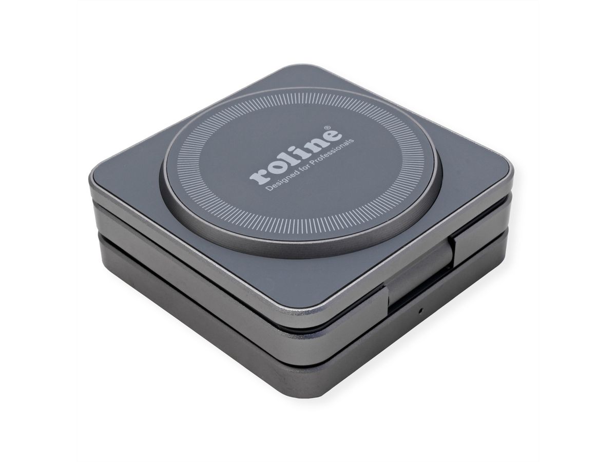 ROLINE Station de charge à induction 3-en-1, pliable, pour appareils SAMSUNG