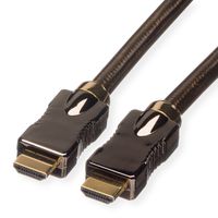 ROLINE Câble HDMI Ultra HD avec Ethernet, 4K, M/M, noir, 5 m