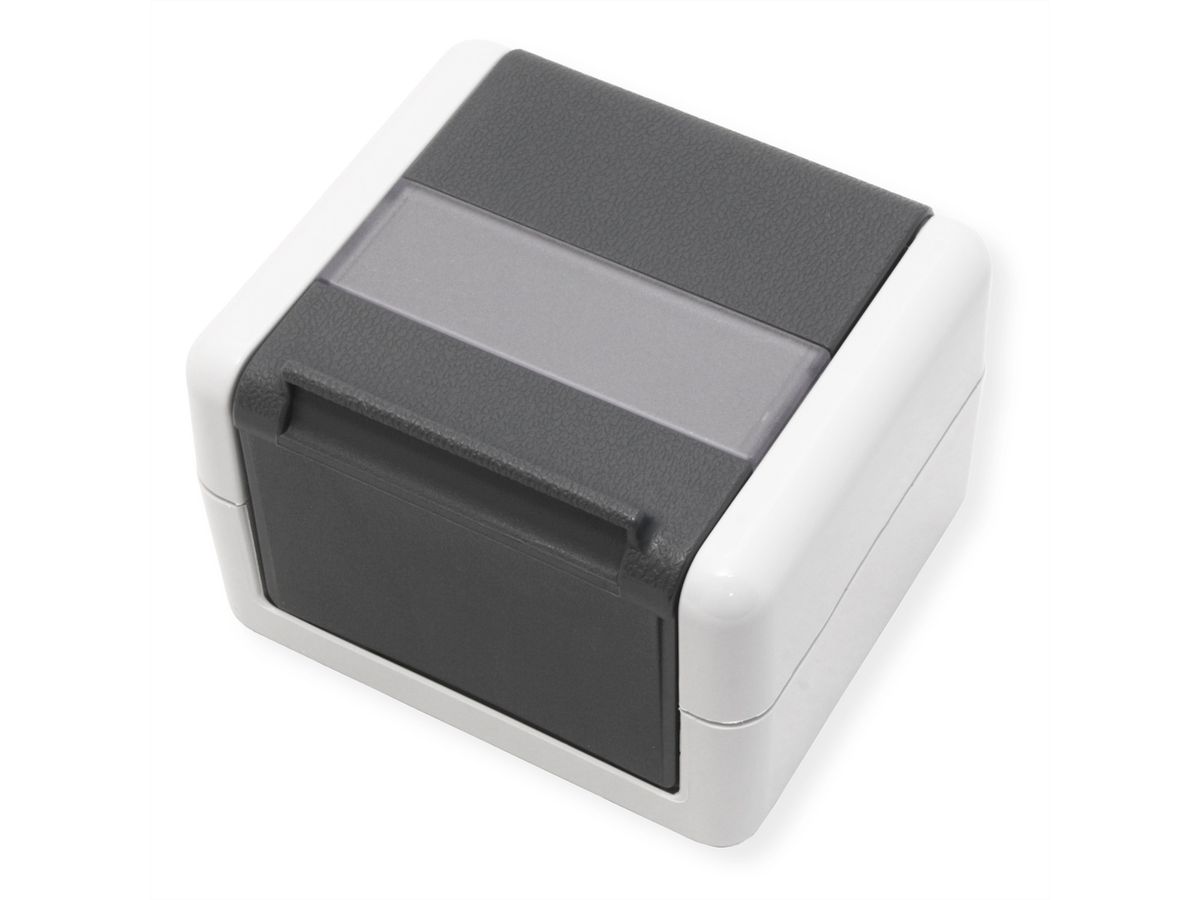 TELEGÄRTNER Boîtier IP44, 75x86x58, gris, avec insert de montage pour module 2xAMJ